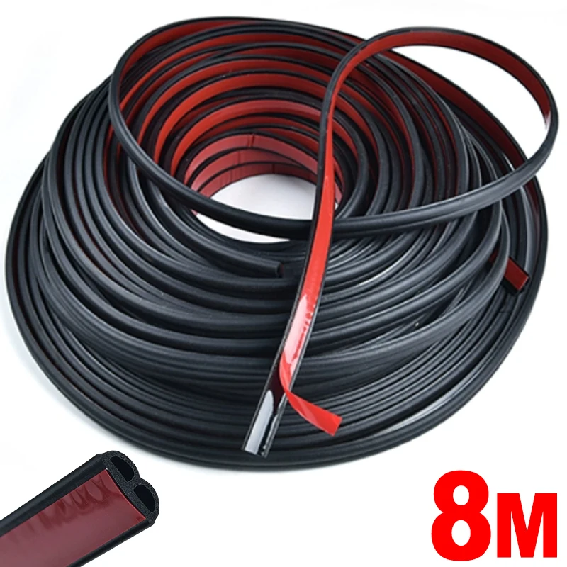 Autodeur Geluiddichte Anti-stof Afdichting Strip Autodeur Afdichting Strip Universele Geluidsisolatie Epdm Truck Auto Rubber Waterdichte Afdichtingen: WIT