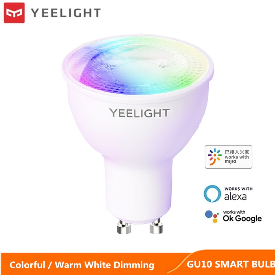 Yeelight GU10 Smart LED Bulb Lamp Colorful / White Dimming Light WIFI Voice Control For Xiami APP mi home Google Assistant Alexa