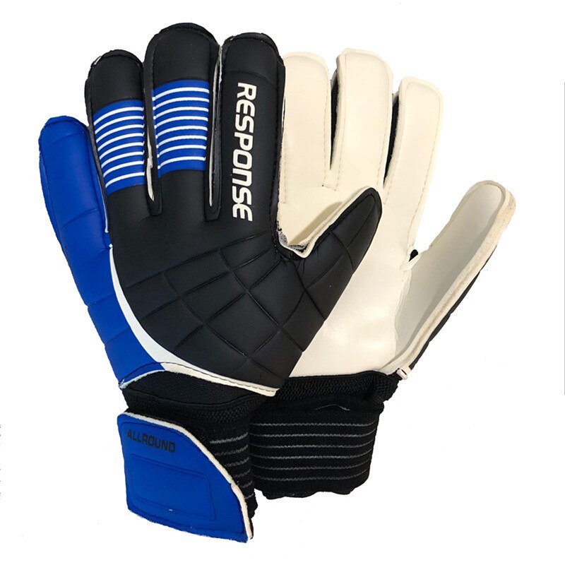 The Goalkeeper Gloves Latex Soccer Football Latex Football Gloves Soccer Ball Gloves: blue / size 10