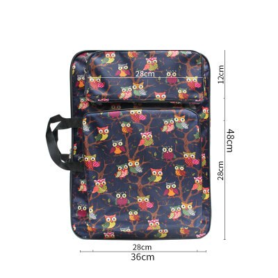 Owl Art School Bag Kids Art Set Sketch Board Drawing Bag For Drawing