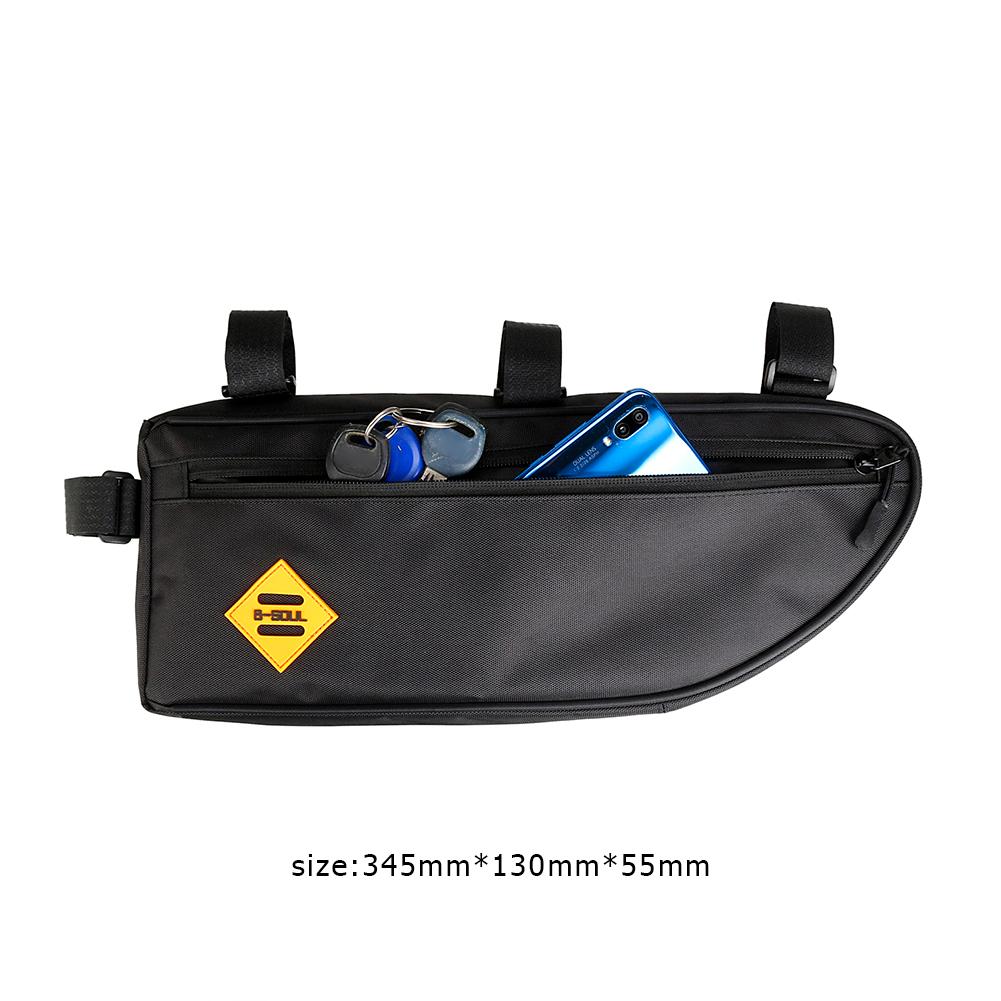 B Soul Fiets Driehoek Tas Bike Frame Voor Tube Bag Waterdichte Pouch Grote Capaciteit Polyester Driehoek Zak Outdoor Fietsen Bag