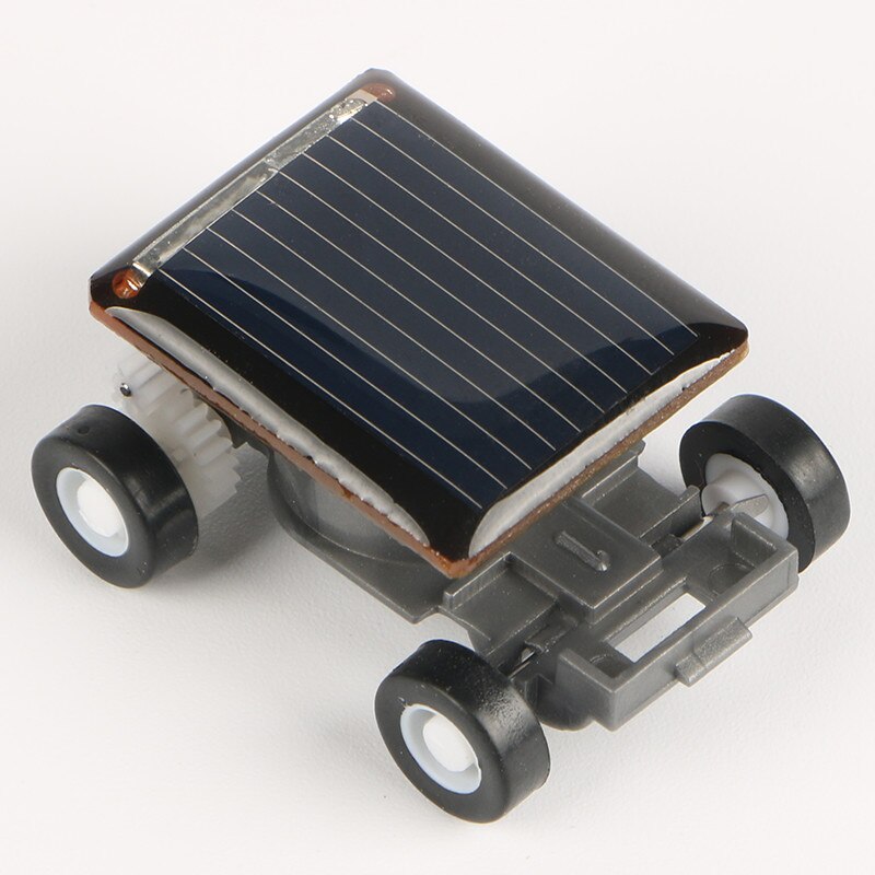 Strange Black Smallest Mini Solar Powered Car Model Solar Toys Kit Gadgets Educational Baby Kids Toys for Children