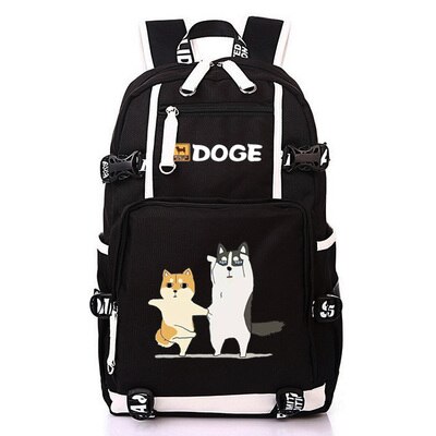 Nette Dogen Große Kapazität Rucksack Shiba Inu Printing Schultaschen Für Jugendliche Männer Frauen Reisetaschen Laptop Rucksack Mochila: G