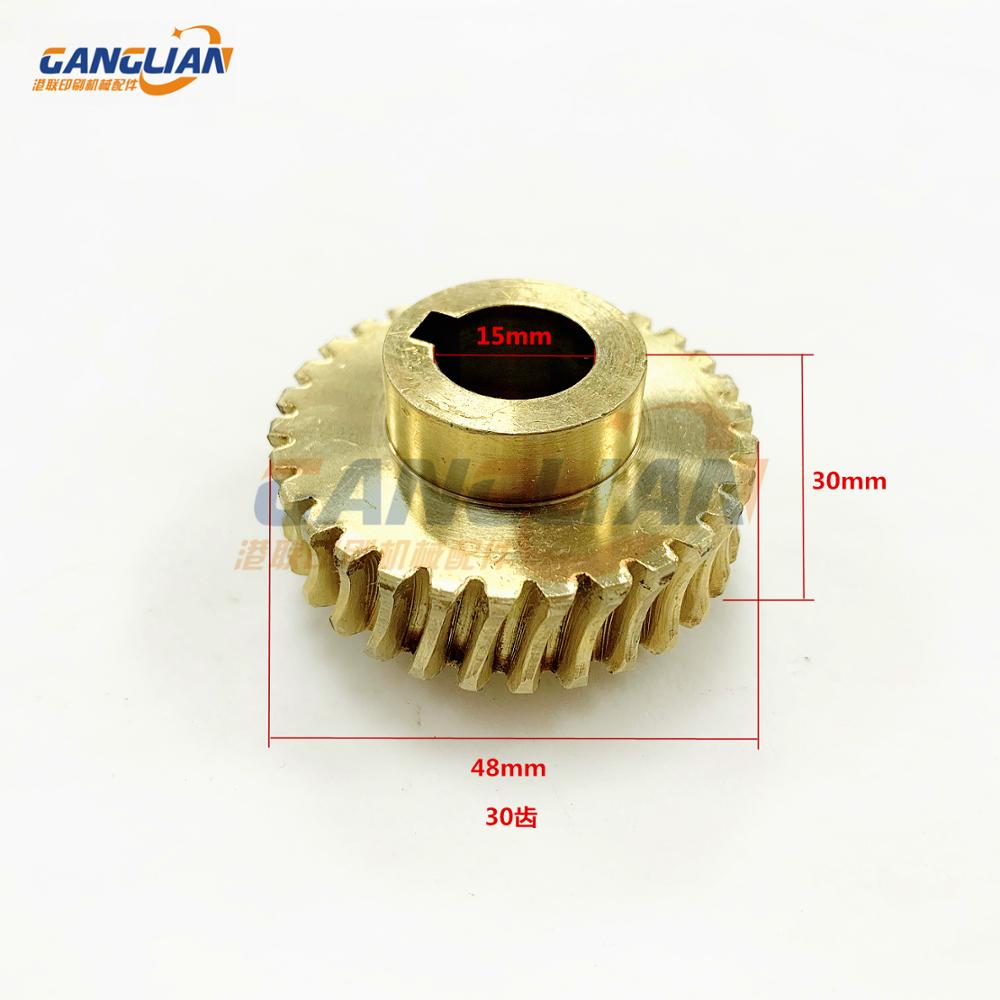 1 Piece Roland Brass Gear 30 Teeth Printing Machine