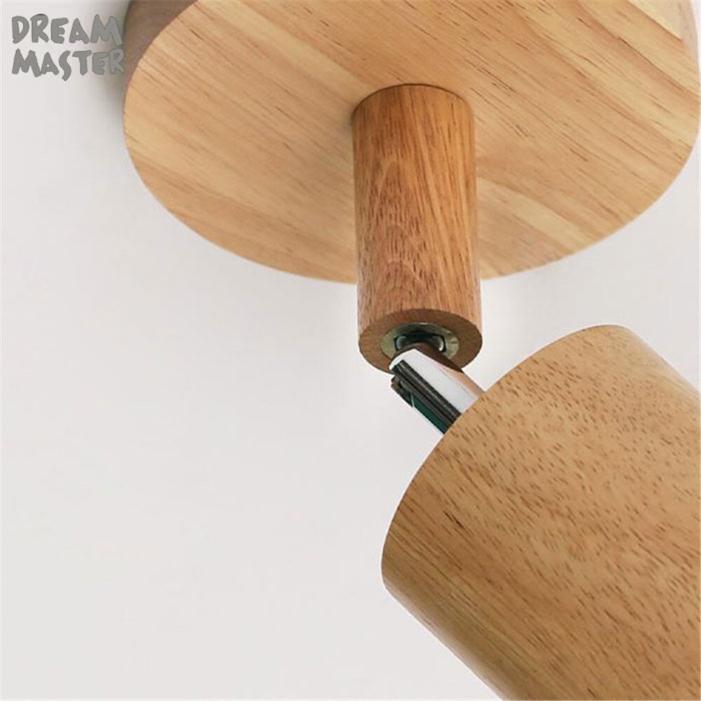 Moderne houten LED Spoor Licht, 5W COB Rail Spots Lamp, leds Tracking Armatuur Verlichting voor Winkel Winkel Mall Tentoonstelling lamp