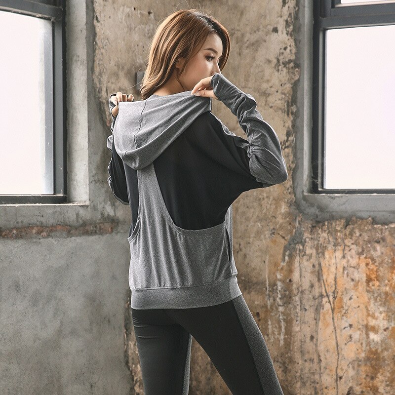 Herfst Vrouwen Sport Jas Snel Droog Capuchon Sweatshirt Running Jogger Fitness Gym Workout Casual Jas Jas Sportkleding
