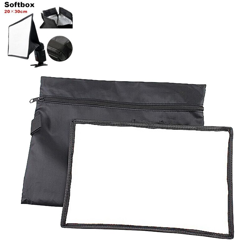 Band 20*30cm Algemene Opvouwbaar Soft Box Flash Diffuser voor Canon Nikon Sony Minolta Pentax Nissin Yongnuo camera