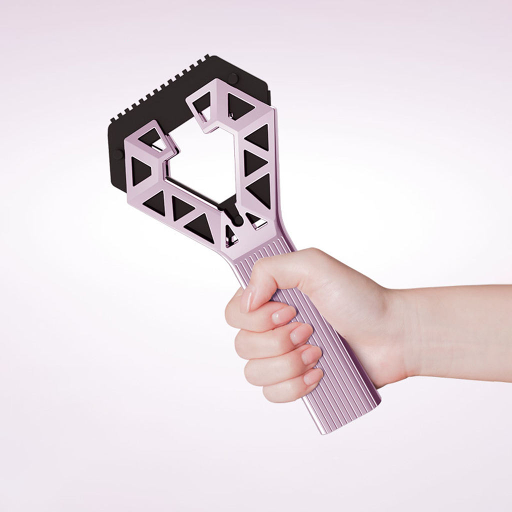 Universal Car Snow Shovel Non-Slip Handle Ice Scraper Ice Breaker EVA Sponge Tools Snow Brushes Windshield for Outdoor Winter: Single Purple 