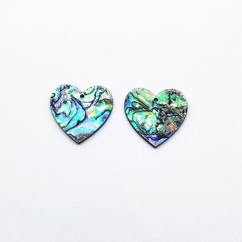 ! 30x30mm 30 Uds acrílico con concha colgante de corazón para joyería hallazgos/pendientes piezas de bricolaje, hallazgos y componentes de joyería