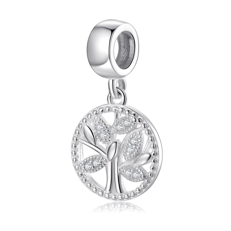 Arbre de vie fait avec amour et cœur, pour la fabrication de bijoux, breloques en émail de , argent 925 original: PD0149