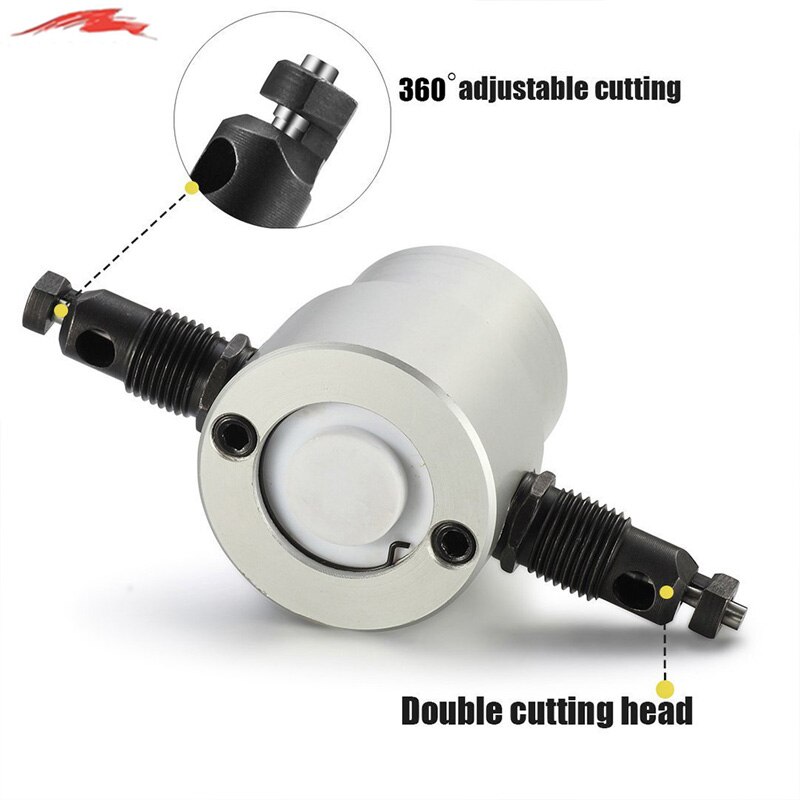 Sheet Metal Cutting Nibble Metal Cutting Double Head Nibbler Blade Saw Cutter Tool Drill Accessory Metal Cutting Machine