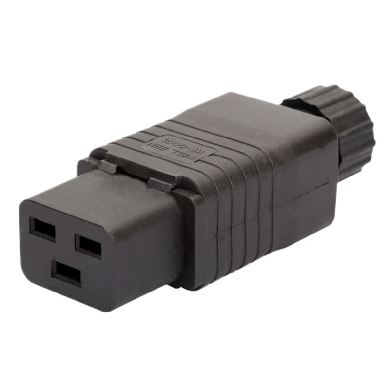 IEC PDU UPS 16A 250VAC 320 C 19 plug, IEC C19 DIY plug conector Rewirable Socket