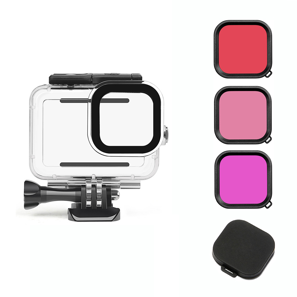 Kit de filtro CPL UV ND8 ND16 ND32 ND para GoPro Hero 12 11 10 9 filtro de lente negro ND CPL para Go Pro 9 10 11 12 accesorios de lente: Silver color