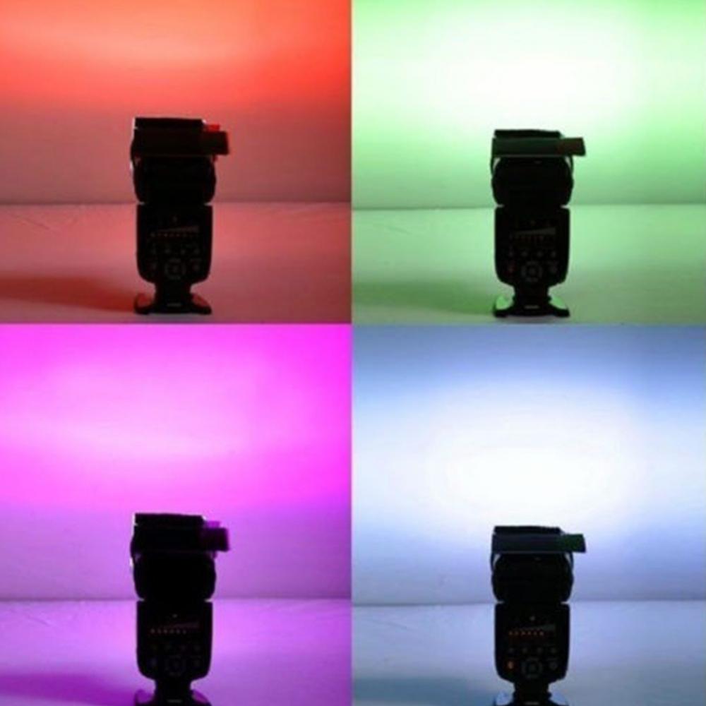 Diffuseur Flash de Gel de couleur pour yongnuo, boîte souple de 12 ensembles de diffuseur de Flash de Studio de couleurs