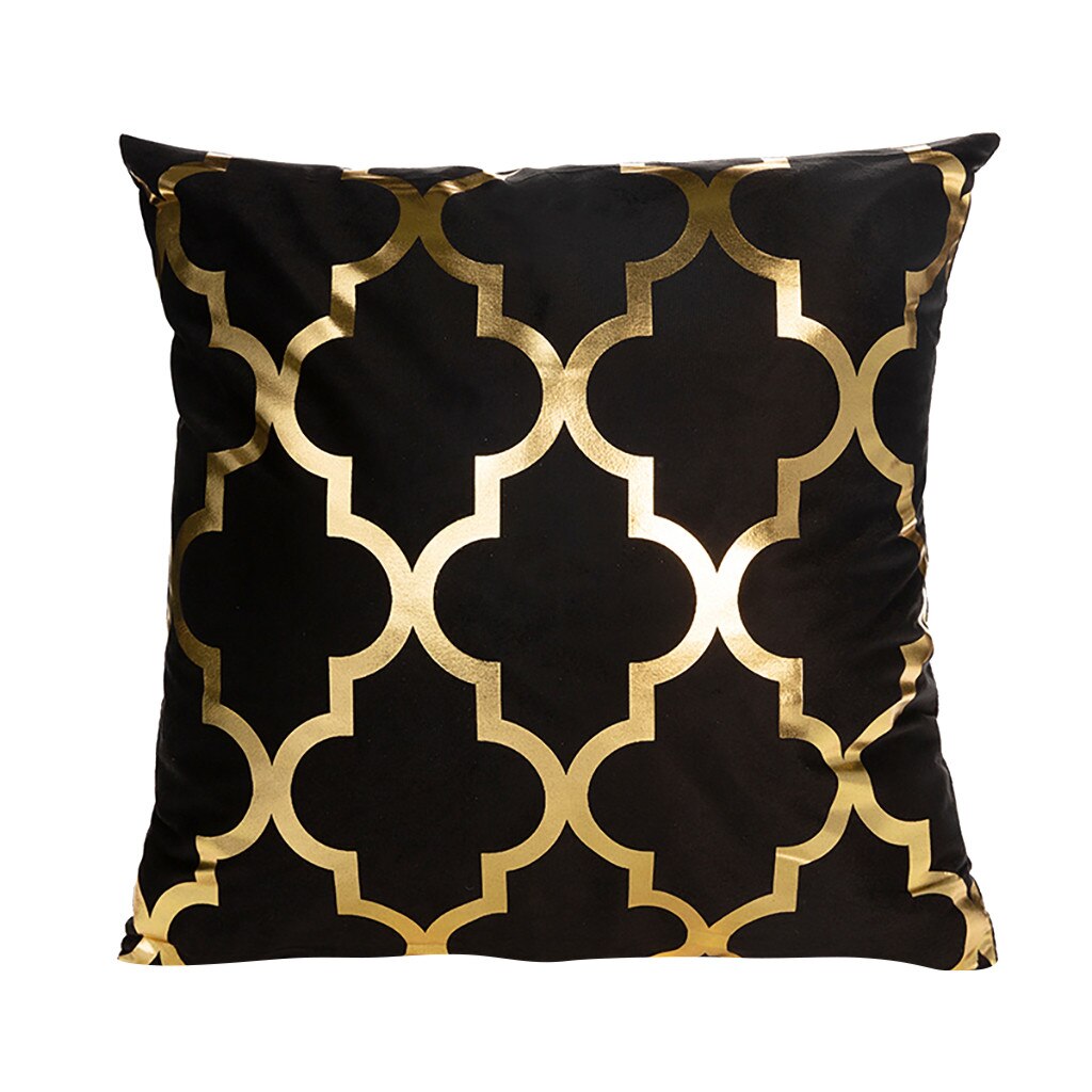 #l5 2019 polyester guld brev kudde soffa bil midje kudde kudde kamouflage absorbera svett kuddar faux: N