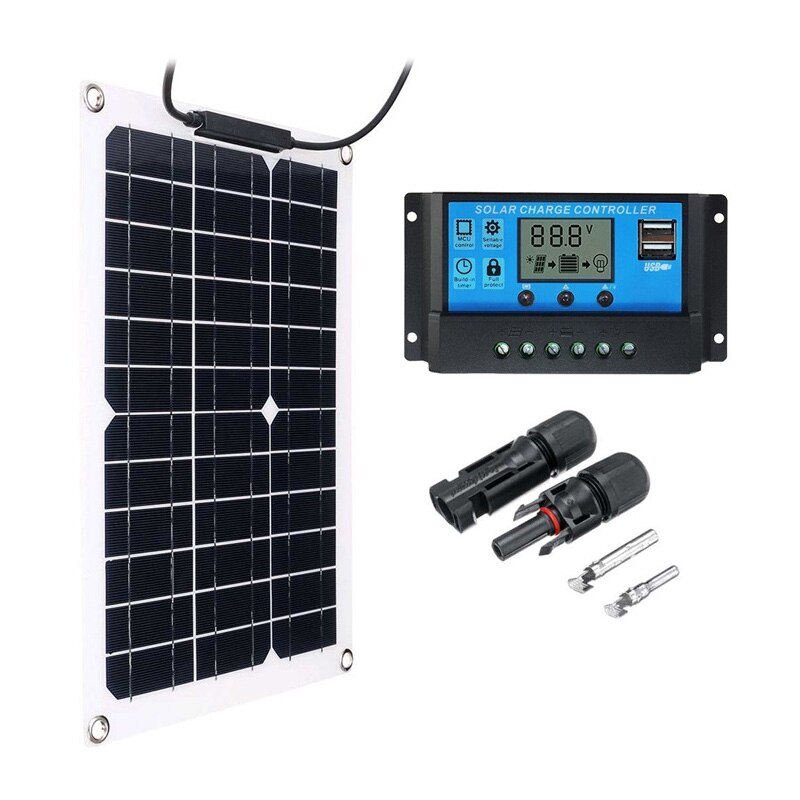 Solar Panels Battery Charger Charge Home Kit Portable 300 Watt 12V System Battery Charger Marine Caravan Waterproof