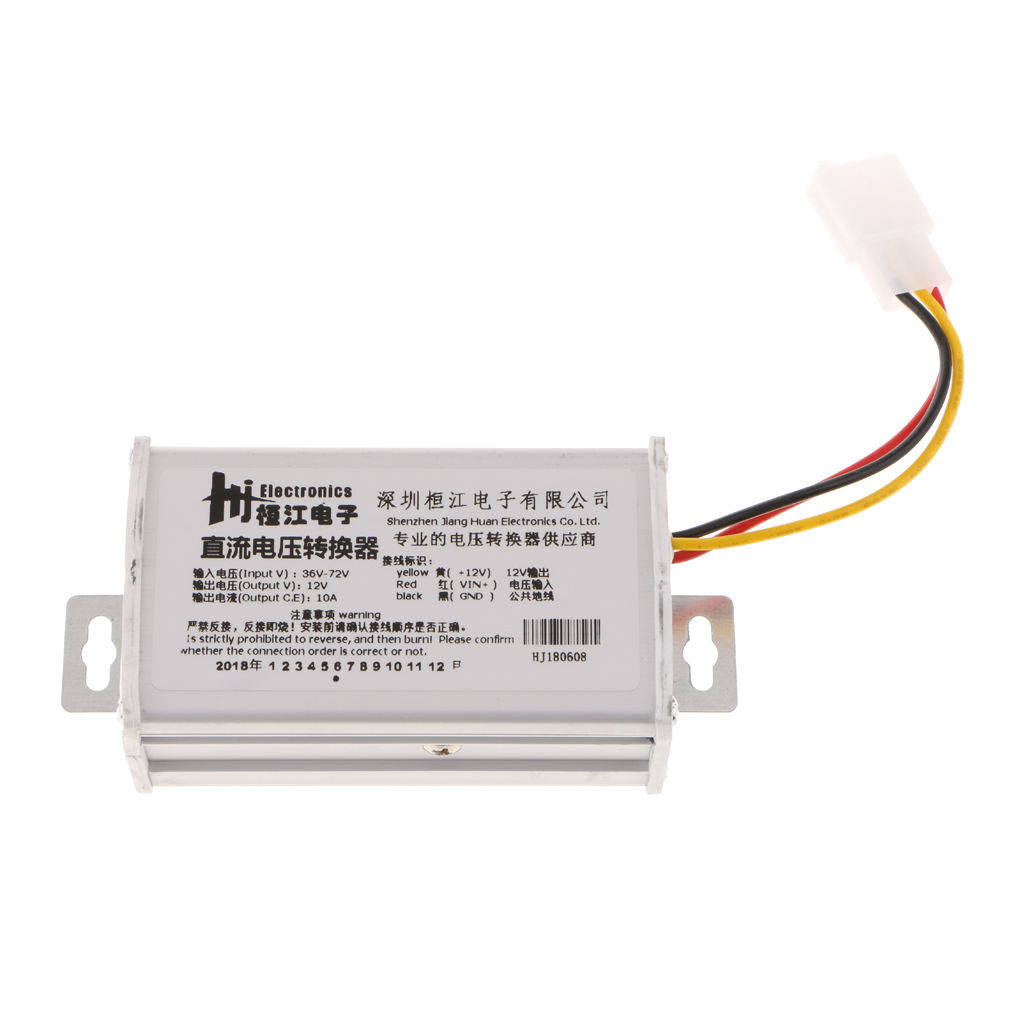 Módulo convertidor de CC a CC, larga vida útil, 36v-72v a 12V / 10A