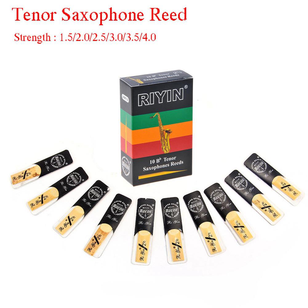 10Pcs Tenor Saxofoon Rieten Bb Tone Sterkte 1.5 2.0 2.5 3.0 3.5 4.0 Sax Instrument Riet