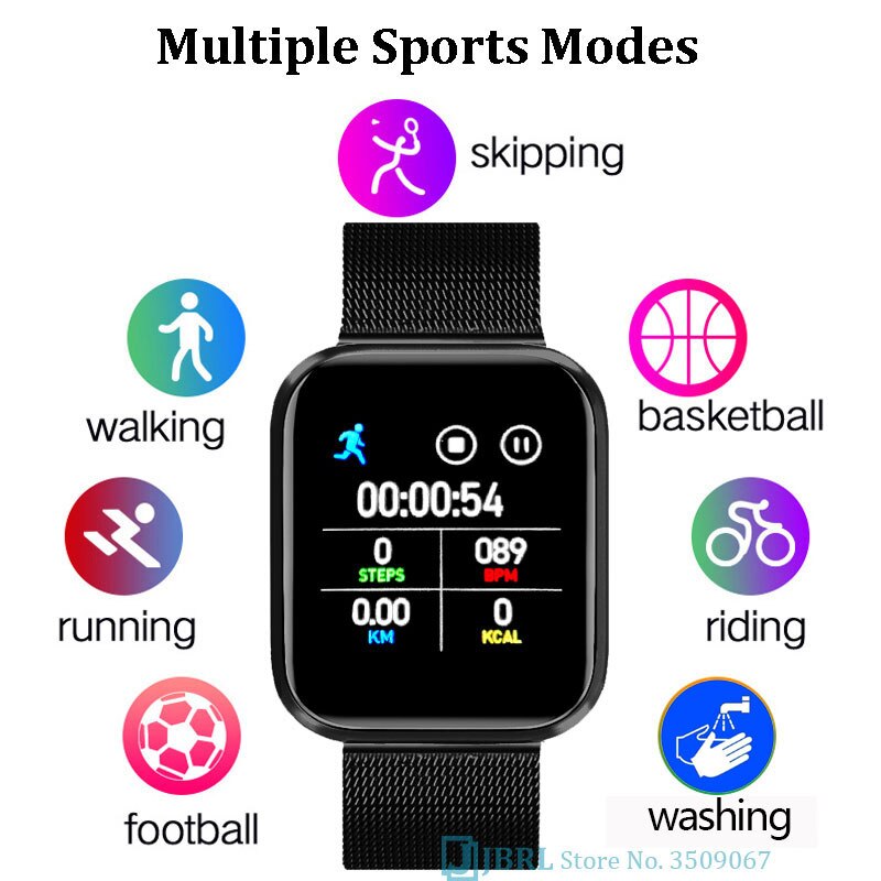 Digital klocka dam män vattentät bluetooth led elektronik klocka för kvinnor män full touch armbandsur sport dam klockor timme