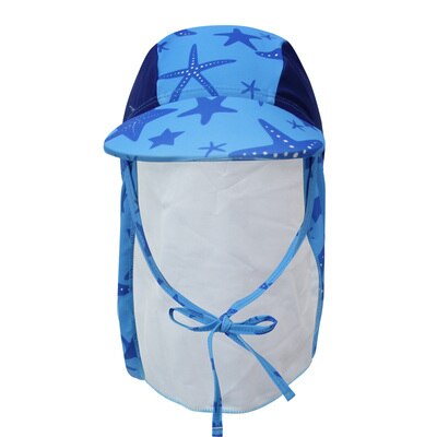 Letnia czapka na plażę dla dzieci UPF50 + ochrona przed promieniowaniem UV czapka przeciwsłoneczna na szyję osłona na wiatr pokrywa Flao czapka regulowana dla dzieci dziewczyna chłopcy kapelusz na plażę: 6