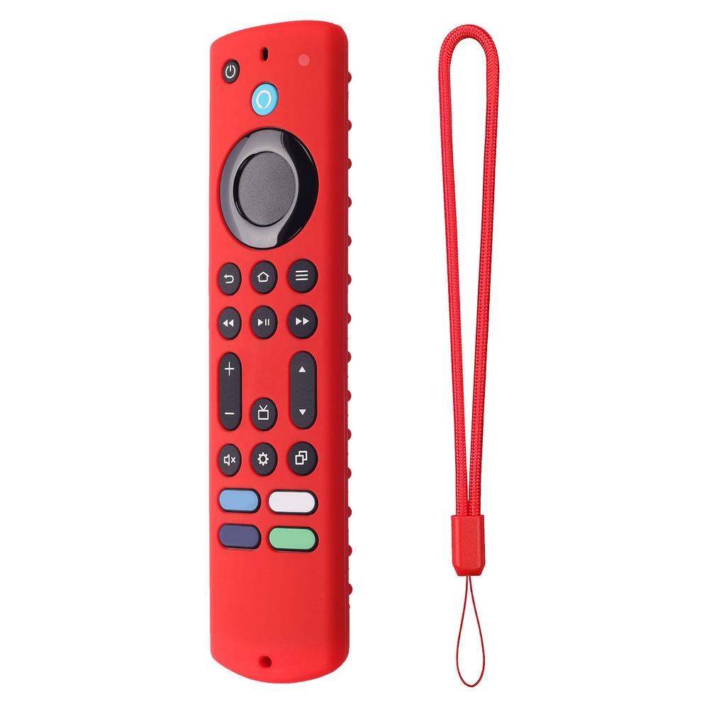 Silicone Case for firestick 4k tv stick Max Remote Control Cover Shockproof Protective All-Inclusive Cover: Red