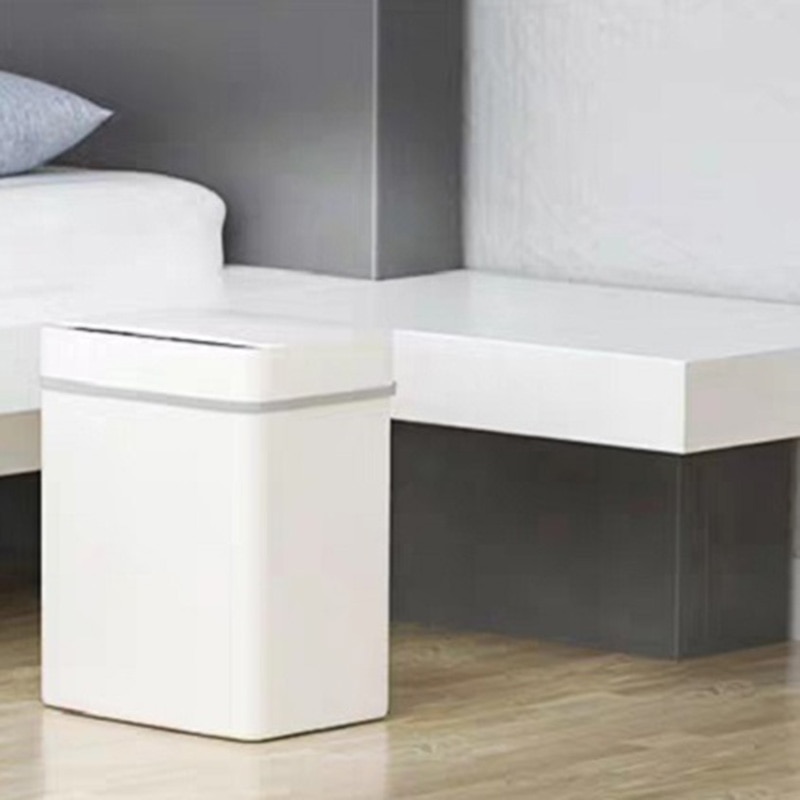 15L Automatic Pressless Smart Infrared Motion Sensor Rubbish Waste Bin Kitchen Trash Can Garbage Bins for Home Room Kitchen Car