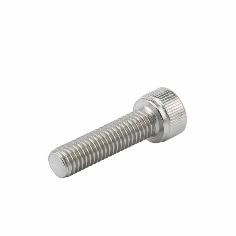 50 Uds M2 (2mm) perno hexagonal interno de bicicleta 304 perno de tornillo de acero inoxidable plateado 4-30mm perno hexagonal interno
