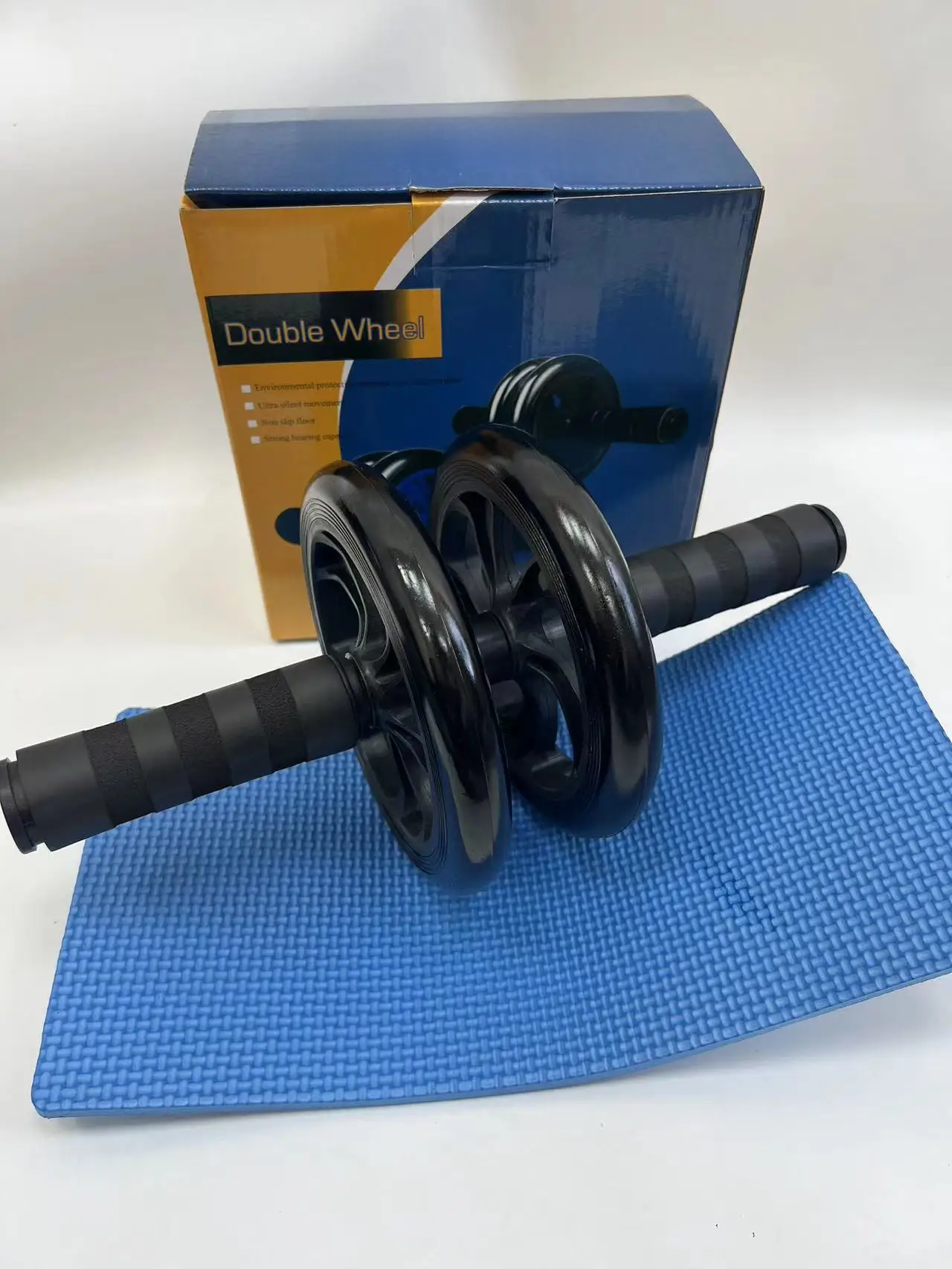 Men's Women's AB Roller Wheel Silent Fitness Equipment Home Use Exercise Mat Cross-border Selling Abdominal Wheel: PURPLE