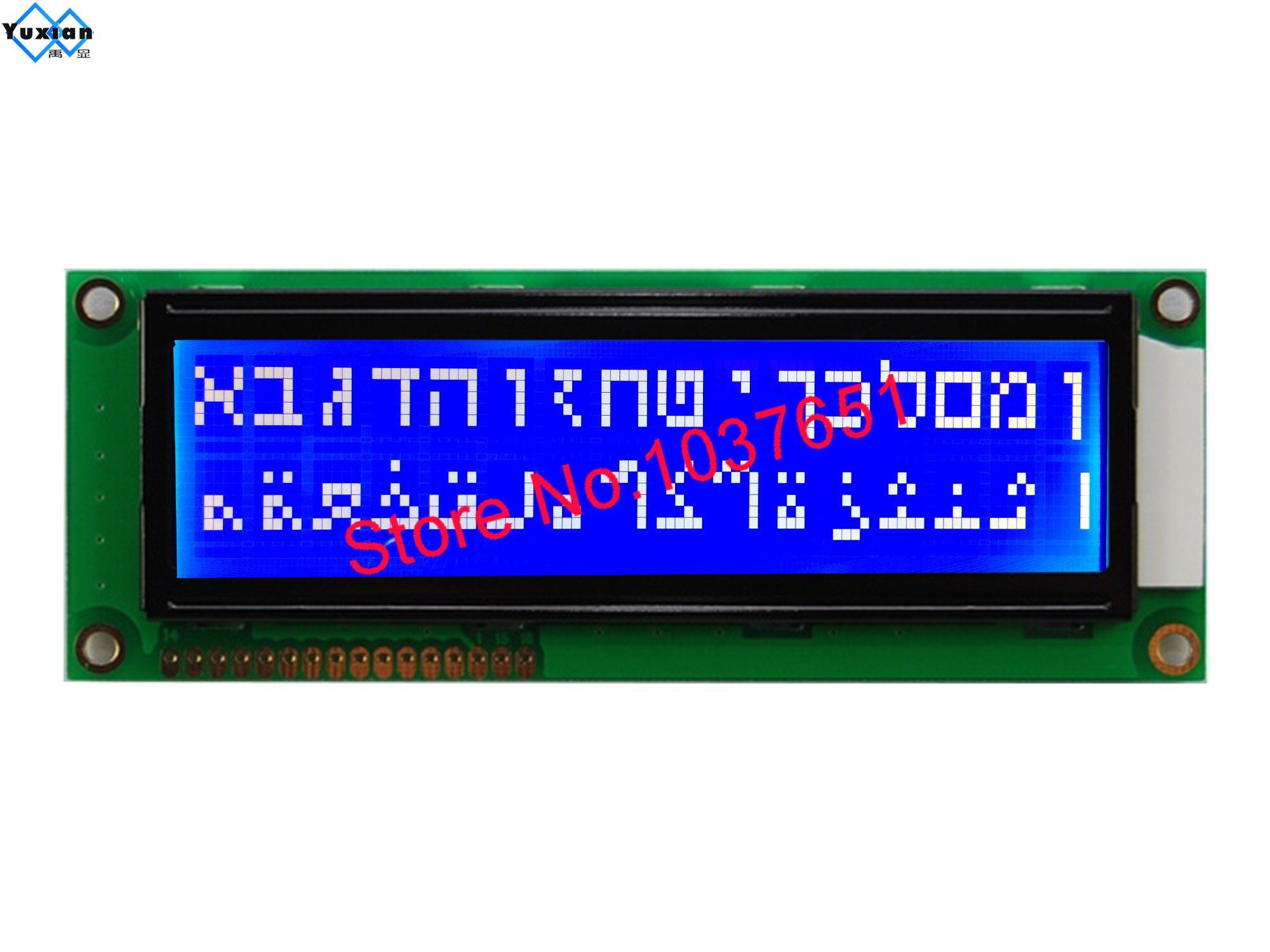 Lcd Module Hebreeuws Lettertype 1602 16*2 Grote Grote Karakter Display Blauw LC1622 SPLC780D1 WH1602L