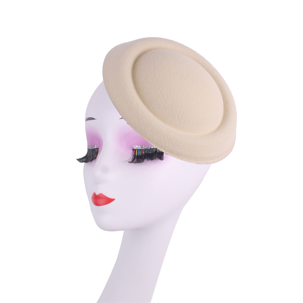 Kentucky Party Pillbox Cap Bruiloft Vrouwen Kerk Tovenaar Veren Hoed Elegante Dames Bruiloft Hoofddeksel Evenement Nigh Thee Chapeau: Beige