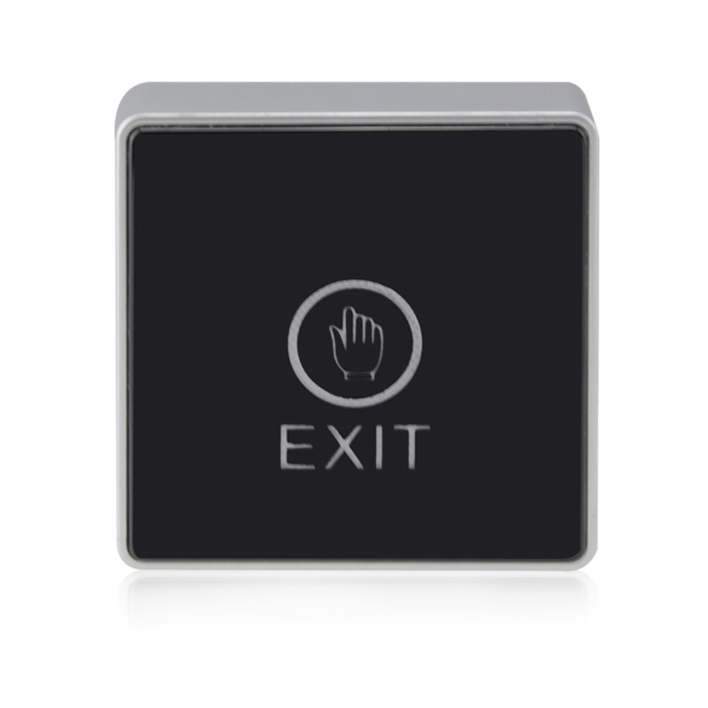 Push Touch Exit Button Door Eixt Release Button With LED Indicator for Home Security Protection for Home access Control System: Dark Grey