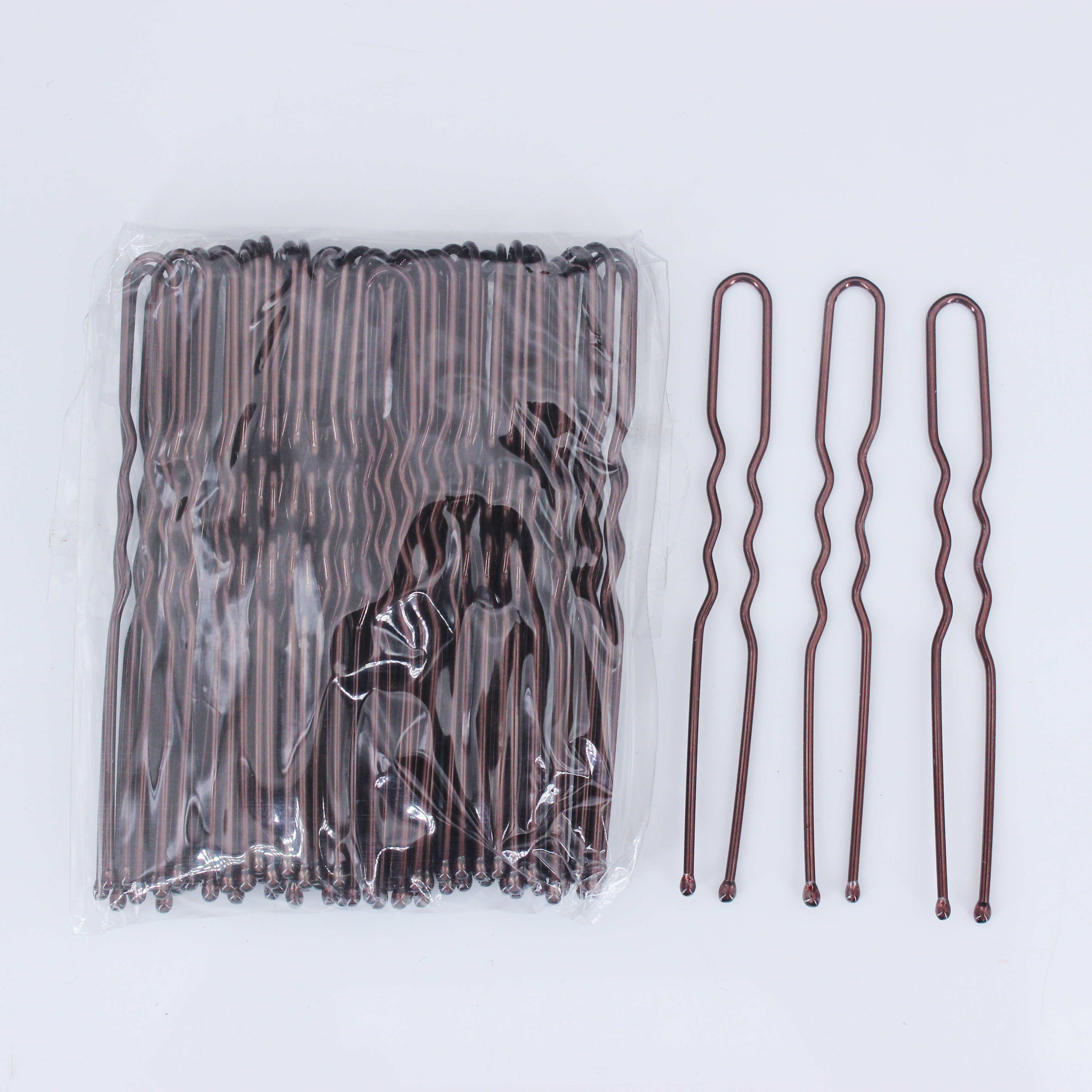 Pinzas para el pelo de Color dorado y plateado para mujer, horquillas rizadas onduladas, accesorios para el cabello, 50 piezas: Chapado en zinc azul