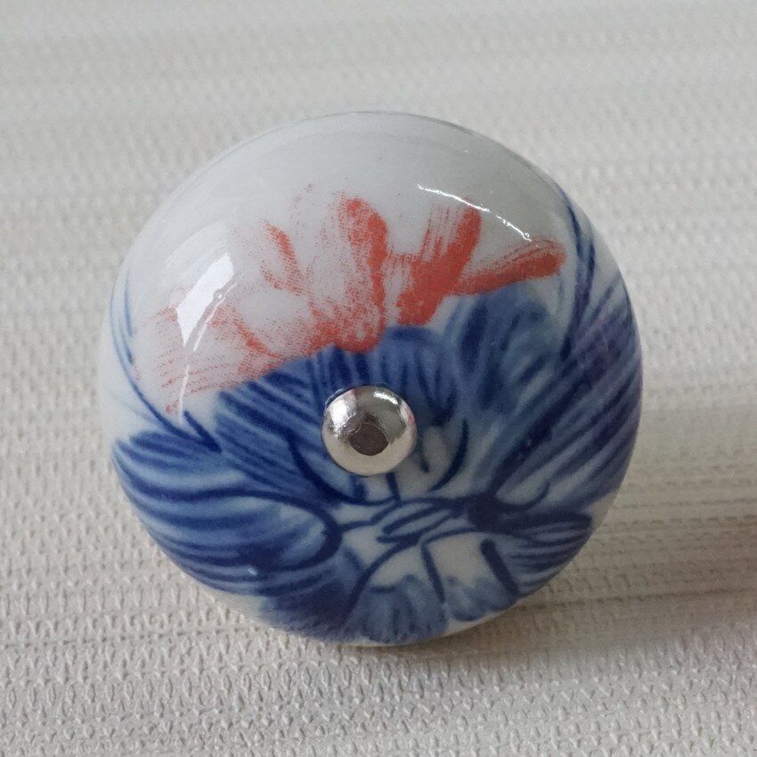 Ceramic Dresser Pulls Knob Flower Drawer Knob Kitchen Cabinet Pulls Cupboard Knobs Handles Door Handle Knob Furniture Hardware: E