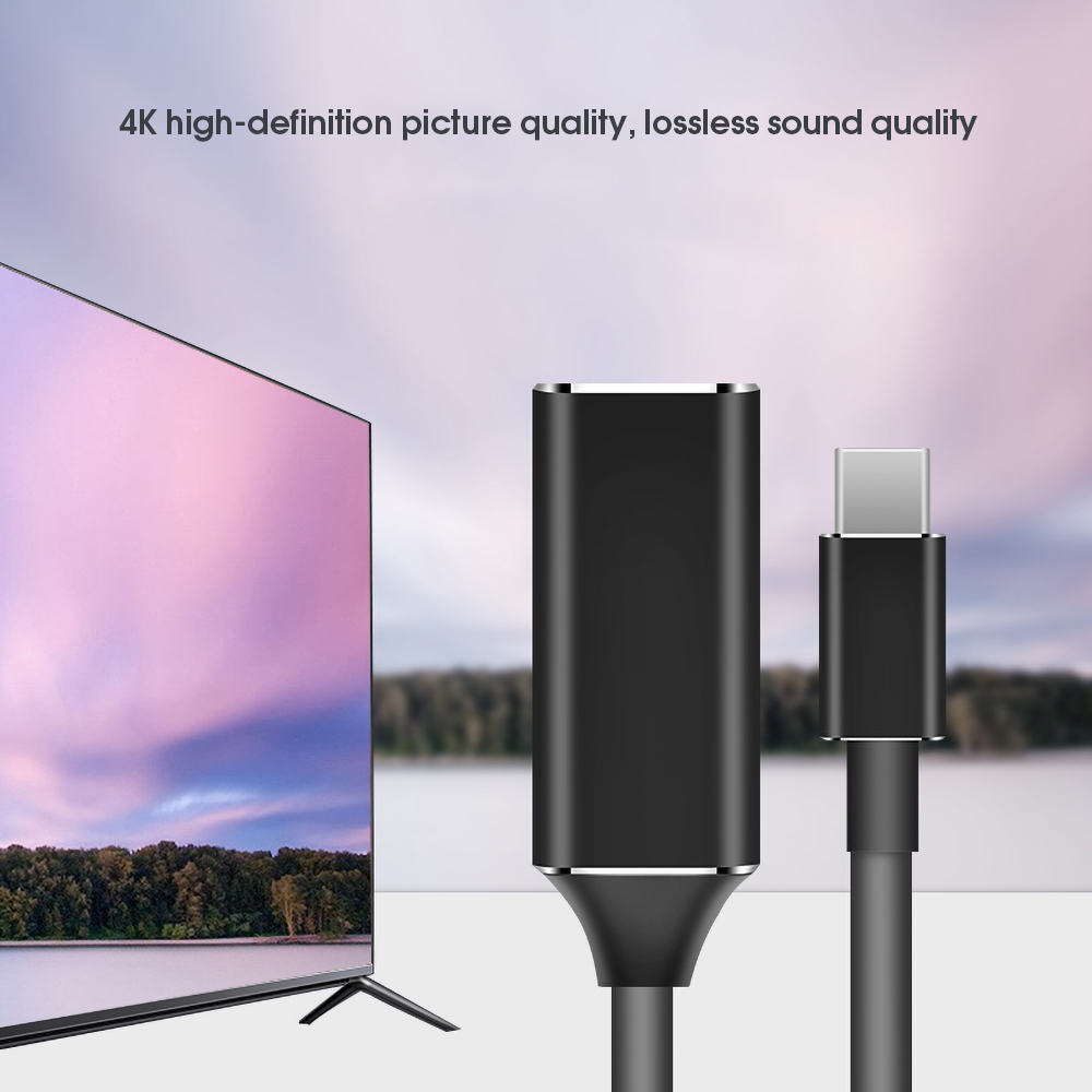 4 k 30hz type c til hdmi usb adapter usb 3.1 usb-c til hdmi adapter han til hun konverter til pc computer tv display telefon