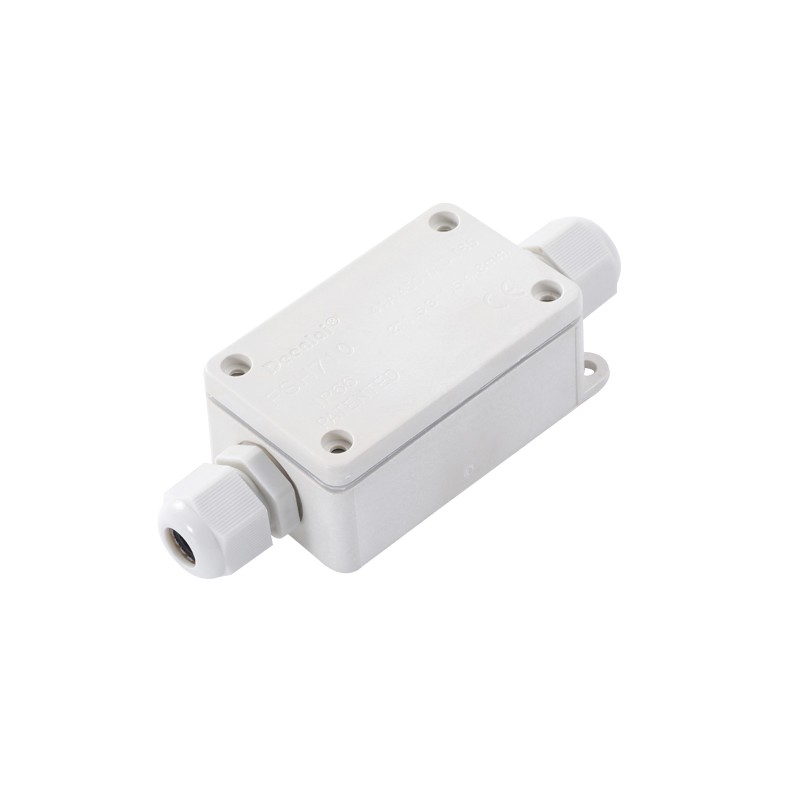 IP66 outdoor waterproof &amp; Flame retardant junction box with terminal white/black/transparent junction box one in and one out