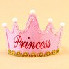 Korona króla czapka urodziny oświetlenie na imprezę w górę kapelusz dzieci dorośli blask korona kapelusz księżniczki urodziny ciasto życzenia rekwizyty robić dekoracji: princess różowy