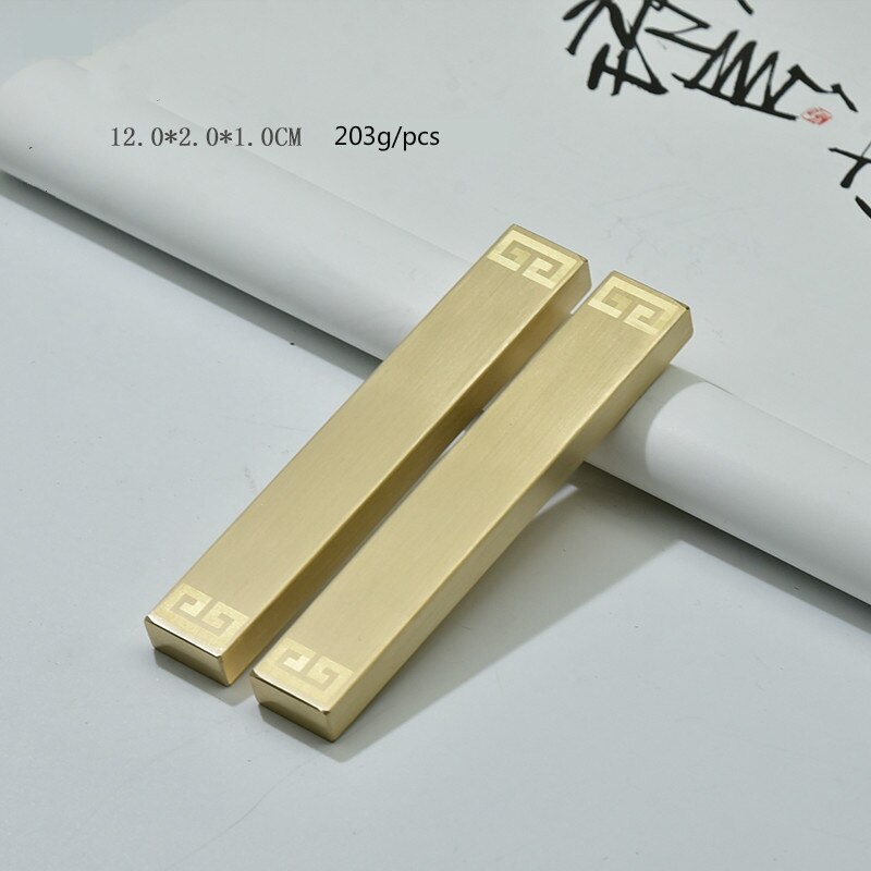 Kleine Messing Paperweights Creatieve Metalen Presse-papier Student Borstel Pen Kalligrafie Praktijk Papier Drukken Prop Paperweights: H