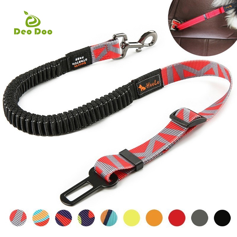 Deodoo Premium Duurzaam Hond Auto Elastische Seat Belt Verstelbare Zware Hond Veiligheidsgordel Voor Voertuig Accessoires