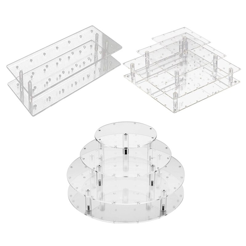 35 Gaten Snack Cake Server Cake Rack Cup Cake Display Stand Lolly Houder Cupcake Stand 42Pcs Cake Stands Lolly houder