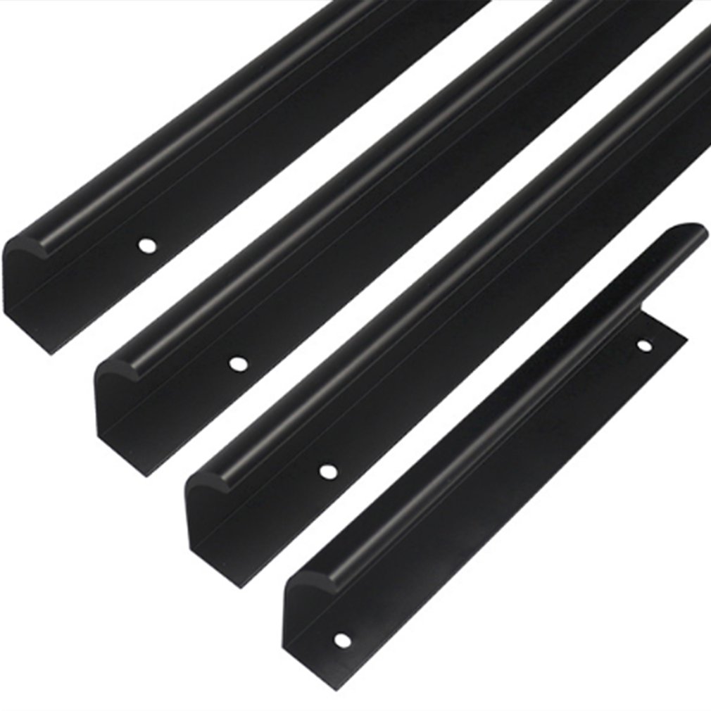 Invisible Strip Curved Handle Cabinet Zinc Alloy Kitchen Cabinet Drawer Handle Smooth Surface