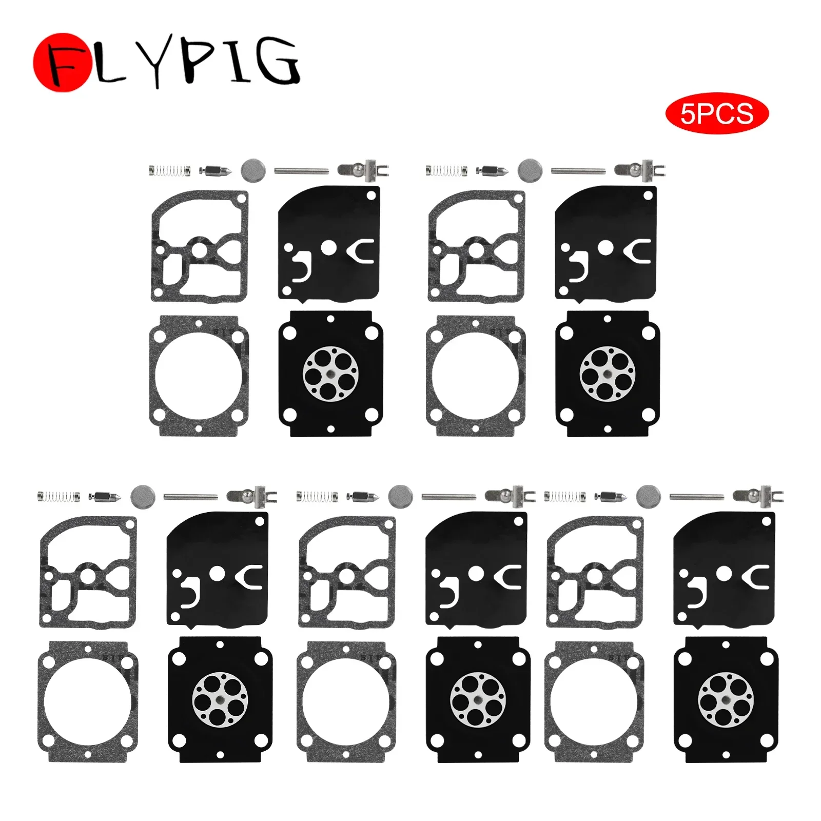 5x Carb Carburetor Rebuild Repair Kit for Sthil 017 018 MS 180 170 MS180 MS170 BG66 BG86 ZAMA RB-155 RB 155 Chiansaw