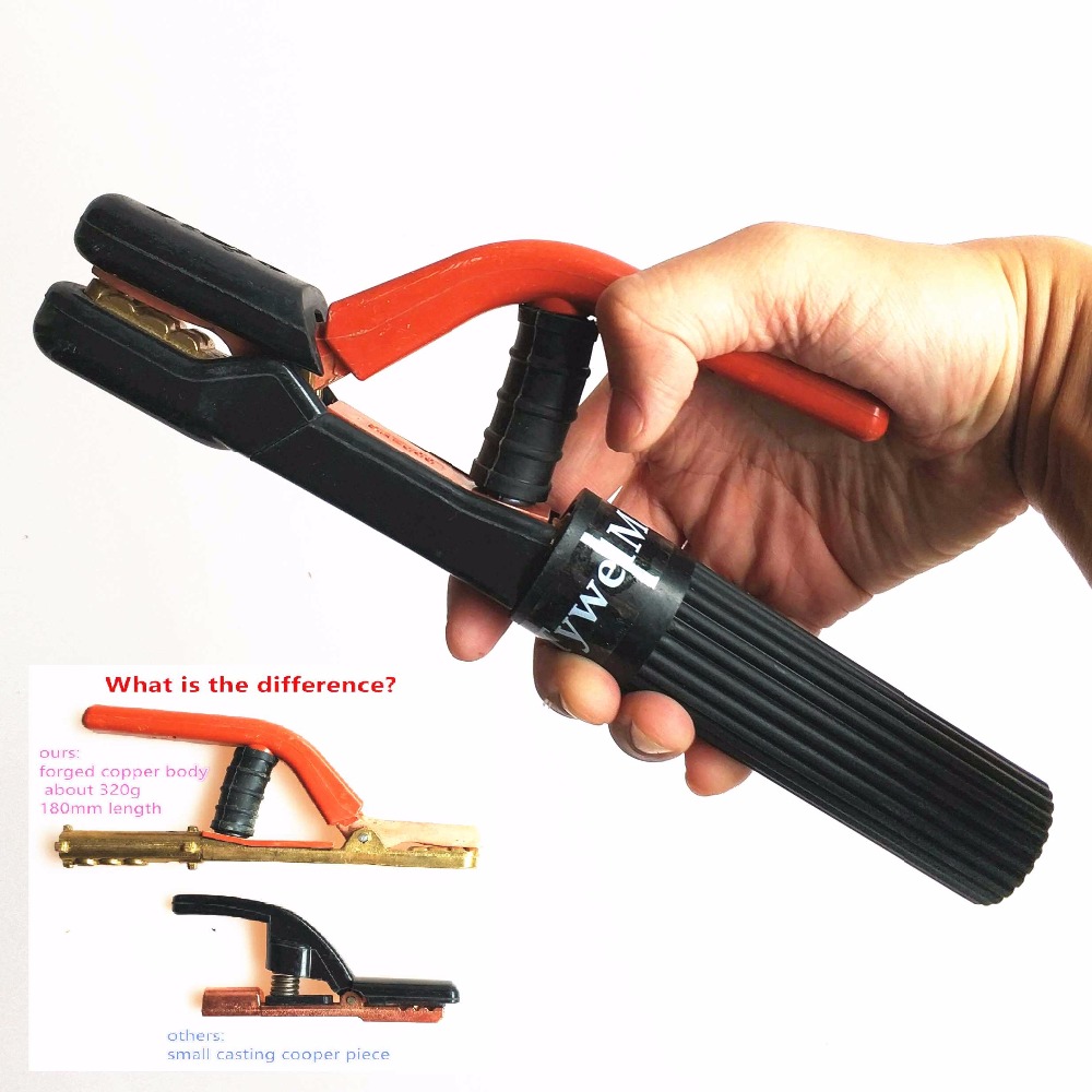 500A Stick Welding Electrode Clamp Forged Brass MMA ARC Welding Electrode Holder