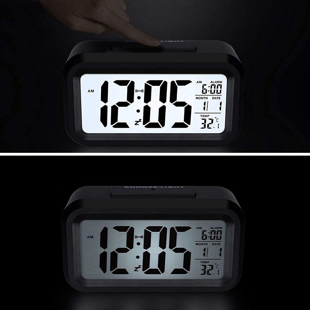 Battery Operated Long Battery Life Alarm Clock Digital Alarm Clock Backlight Snooze Function Large Digit Display