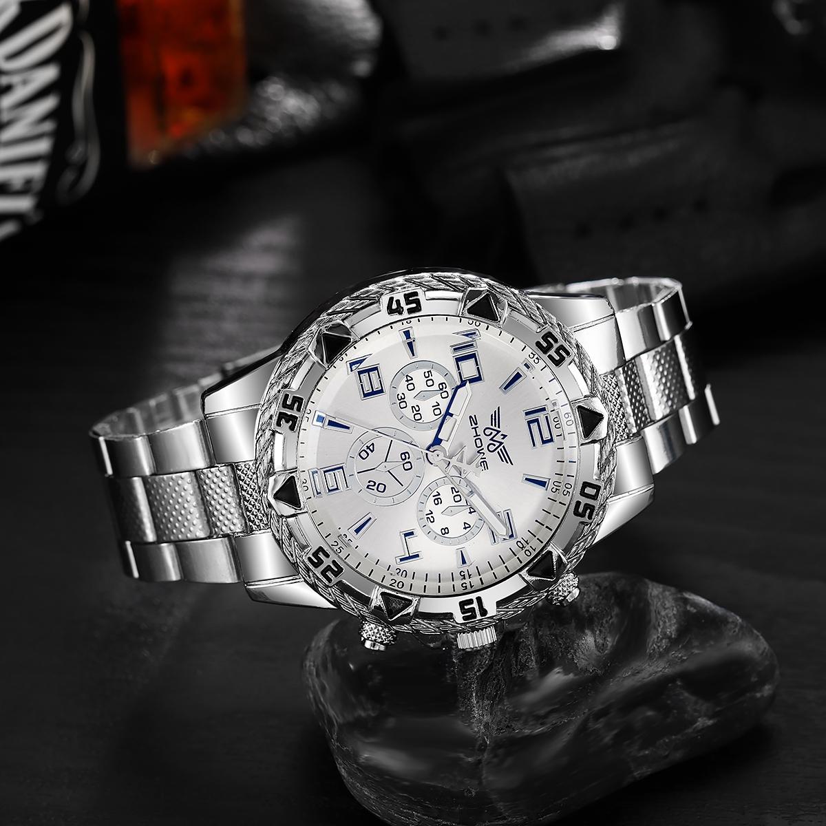 Rock Heavy populaire grand cadran hommes montres à Quartz horloges mannen mуж sengе montre-bracelet pour homme de de luxe Relogio Masculino Saat