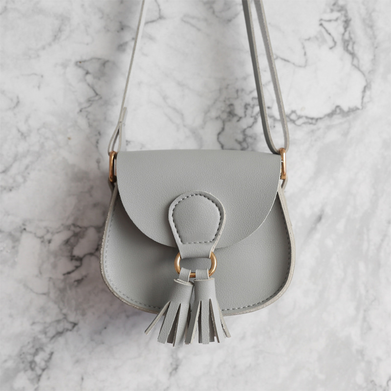 6 farver mærke børn piger lille skuldertaske børn sød pu læder talje taske crossbody håndtasker
