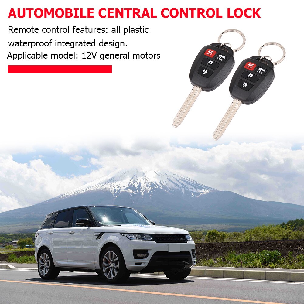 Universal Car Remote Central Door Lock Kit Auto Keyless Entry Alarm System 410/T401Elements Personal Car Part Ornaments