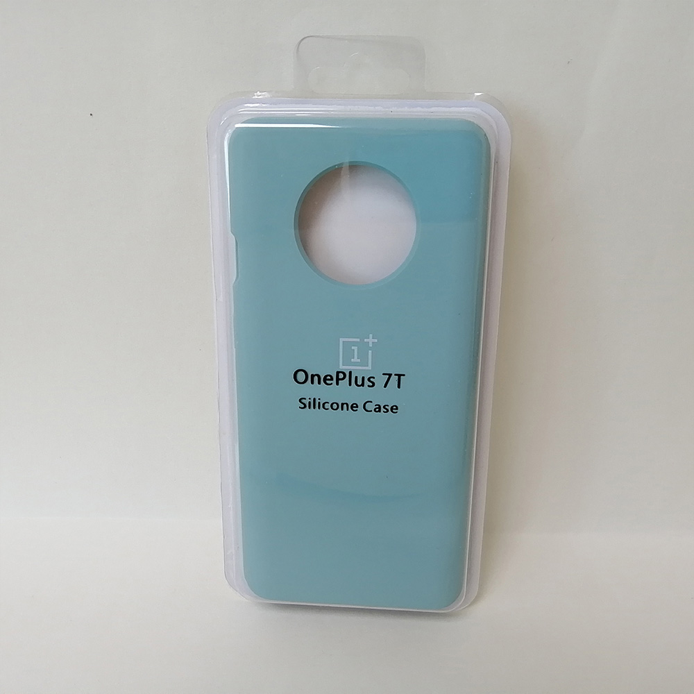 Funda Oneplus 7T de lujo de de silicona líquida protección suave Oneplus 7 Pro Funda Oneplus 7 Funda a prueba de golpes Funda: Oneplus 7 Pro / Light Blue