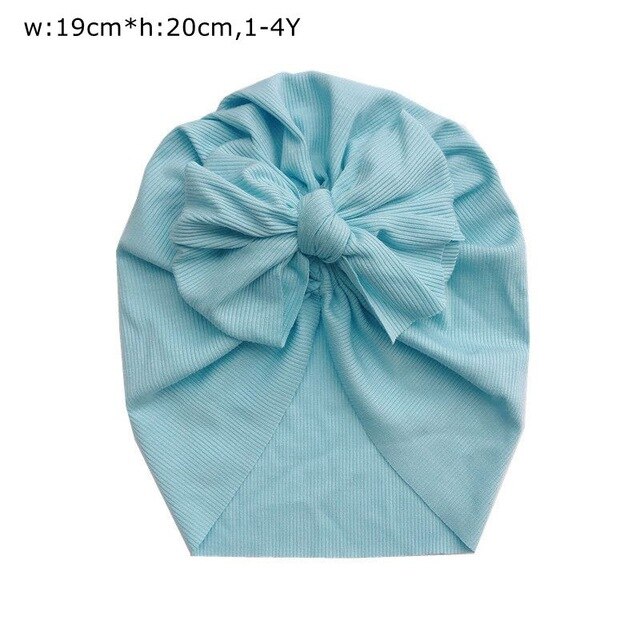 Turbante superelástico para bebé, sombrero fino para niña recién nacida, gorros con lazo de flores para niño pequeño, gorros para bebé , novedad para verano: 4