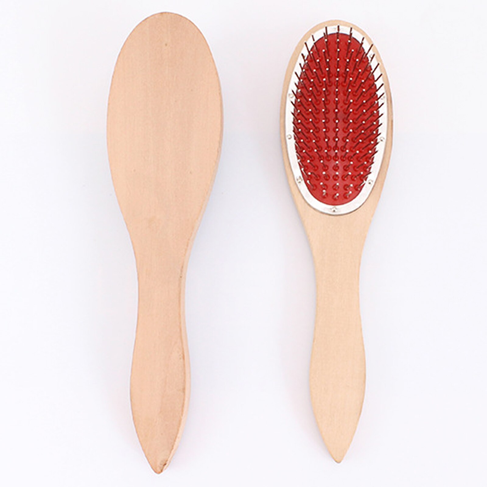 Anti Static Wood Comb Detangling Steel Tooth Wig Hair Extensions Travel Mini Wig Styling Products Hair Brushes