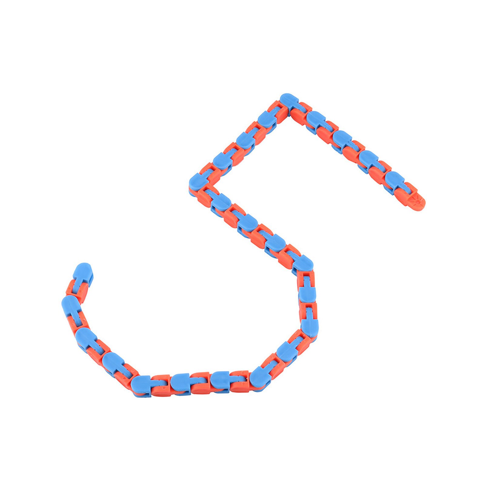 2pc Wacky Track Fidget Colorful Puzzle Sensory Fidget Toys Stress Relief Rotate And Shape 48 Bit Autisme Anti Stress Figet Toys: A